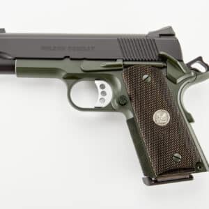 Wilson Combat CQBC .45 ACP compact pistol, 4" barrel, Black Armor-Tuff slide and OD green frame