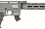 141879 Rock Island TM2218SGREY TM22 22 LR 10+1 18" Barrel, Threaded Muzzle, Exclusive Sniper Gray Anodized Metal Finish, 7075-T6 Aluminum Receiver, M-Lok Handguard, Synthetic Stock