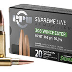 163915 TR&Z PPMK308 Supreme Line 308 Win 168 gr Sierra MatchKing BTHP 20 Per Box/ 10 Case