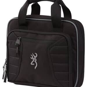 Browning 1431089901  Double Black Polyester Holds 2 Handguns