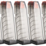 165318 Strike Industries GMAG19X5 15rd Compatible w/ Glock 19/26 Gen3-5 Translucent Smoke 5 Pack