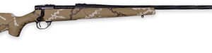 Weatherby Vanguard Outfitter .300 Weatherby Magnum rifle in graphite black Cerakote with tan Monte Carlo polymer stock