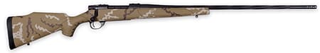 Weatherby Vanguard Outfitter .300 Weatherby Magnum rifle in graphite black Cerakote with tan Monte Carlo polymer stock