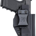 166164 Rounded Gear RGUNVRSLSTNDRDBLK Universal Kydex IWB Black Kydex Belt Clip Fits Standard Sized Handguns Right Hand