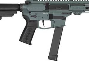 CMMG 99A890FCG Banshee MKGS 9mm Luger 33+1 5" Black Nitride Medium Taper Threaded Barrel, EML 4" M-LOK Handguards, Charcoal Green Cerakote Aluminum Picatinny Rail Receiver, CMMG Zeroed Grips