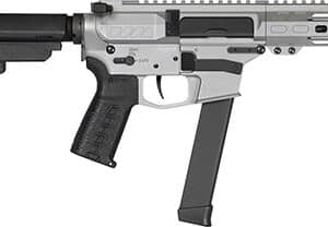 CMMG 99A890FTI Banshee MKGS 9mm Luger 33+1 5" Black Nitride Medium Taper Threaded Barrel, EML 4" M-LOK Handguards, Titanium Cerakote Aluminum Picatinny Rail Receiver, CMMG Zeroed Grips