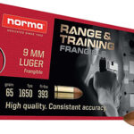 167046 Norma Ammunition 630140050 Range & Training 9mm 65gr Frangible 50 Per Box/20 Case