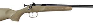 Keystone Sporting Arms Crickett .22 LR youth rifle with blued barrel and desert tan synthetic stock