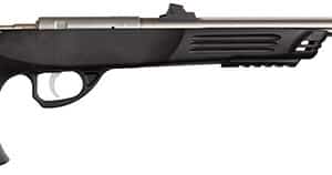 Davey Crickett KSA796 Hunter 22 WMR 9-inch threaded stainless barrel black synthetic grips