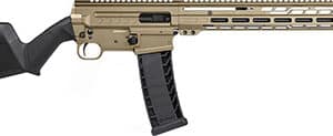CMMG 94AC80FCT Dissent BR4 9mm Luger with 16.10-inch black nitride threaded barrel and Coyote Tan Cerakote receiver