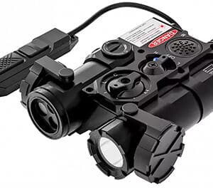 AGM Global Vision WLADCLA1B1 WLAD 1B  Black Green Laser & IR Pointer/Illuminator Coaxial Dual Laser White LED 300 Lumen
