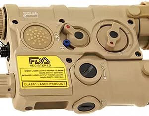 AGM Global Vision WLADCLA1T1 WLAD-1T  Tan Green Laser & IR Pointer/Illuminator Coaxial Dual Laser White LED 300 Lumen
