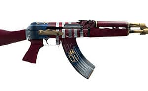 Zastava Arms ZPAPM70 7.62x39mm limited edition Cerakote AK rifle with red wood furniture