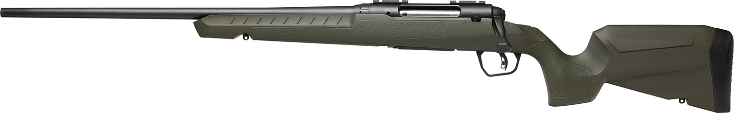 Savage Axis 2 Compact .308 / 7.62 NATO left-hand rifle, 20" barrel, matte black finish, green synthetic stock