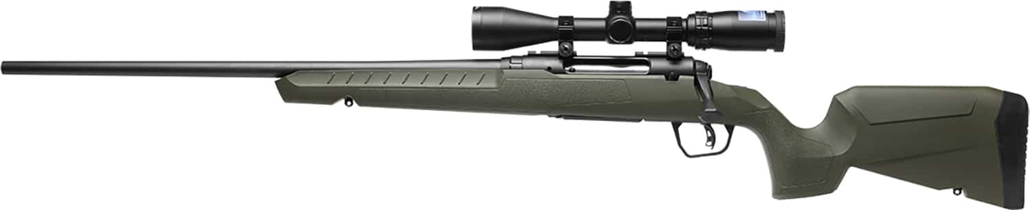 Savage Axis 2 XP 308 Win left-hand rifle with 20-inch barrel green synthetic stock and mounted 3-9x40 scope