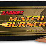 169170 Barnes Bullets 32050 Match Burners 22Cal 77gr Match Burners Boat Tail 100 Per Box/10 Case