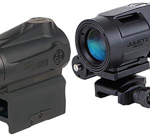 Sig Sauer Electro-Optics SORJMSR501 Romeo-MSR Gen II and Juliet5 Combo Kit Black 1x/5x 20 mm/42 mm 2 MOA Red Dot and Magnifier