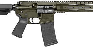 Diamondback DB1916K101 DB15  5.56 NATO 30+1 10" OD Green Cerakote Heavy Barrel 9" M-LOK Handguard 7075-T6 Aluminum SBA3 Brace Magpul MOE Grip