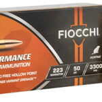 169807 Fiocchi 223VG20 Hyperformance 223Rem 50gr 20 Per Box/10 Case