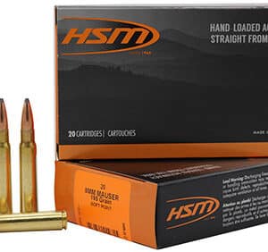 HSM 8MAUSER5N   8mmMauser 195gr Soft Point 20 Per Box/20 Case