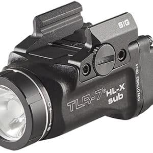 Streamlight 69504 TLR-7 HL-X SUB USB  Black 6000 Series Aluminum Sig P365/XL 1000 Lumens