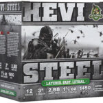 171778 HEVI-Shot HS60288 HEVI-Steel Waterfowl 12Gauge 3" 1 3/8oz 2/BBShot 25 Per Box/10 Case