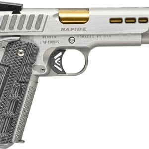 Kimber Rapide Dawn 9mm 5-inch stainless 1911 pistol with gray-black G10 grips and TruGlo TFX sights