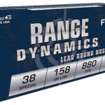 34021 Fiocchi 38C Range Dynamics 38Special 158gr Lead Round Nose 50 Per Box/20 Case