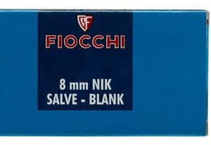 Fiocchi 8MMBLANK Pistol Blank 8mm 50 Per Box/20 Case