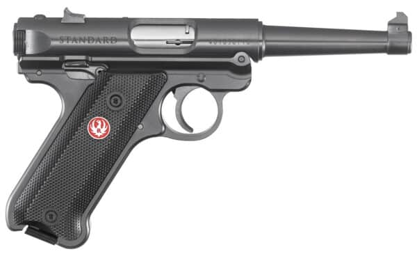 Ruger Mark IV .22 LR pistol 4.75-inch with checkered synthetic grip