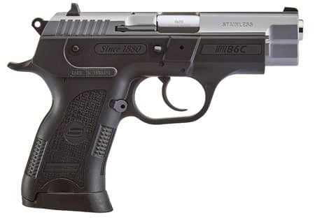 SAR Arms B6C 9mm compact pistol stainless slide black polymer frame 3.8 inch barrel