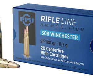PPU PP3083 Standard Rifle  308Win 180gr Soft Point 20 Per Box/10 Case