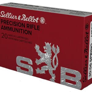 Sellier & Bellot SB3006D Rifle  30-06Springfield 168gr Hollow Point Boat Tail 20 Per Box/20 Case