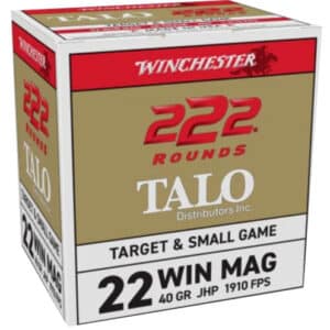 WINCHESTER 22WMR 40GR JHP - 222RD 10BX/CS TALO
