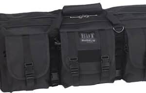 BULLDOG 37" 2 GUN TACTICAL CSE - 3 LARGE ACCESS POCKETS BLACK