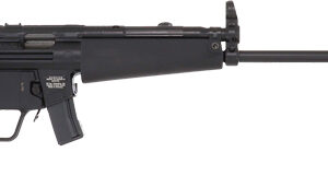 Heckler & Koch SP5L 9mm semi-auto pistol matte black with threaded tri-lug adapter
