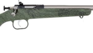 Davey Crickett Crickett .22 LR stainless 16.12 in bolt-action youth rifle with green synthetic stock