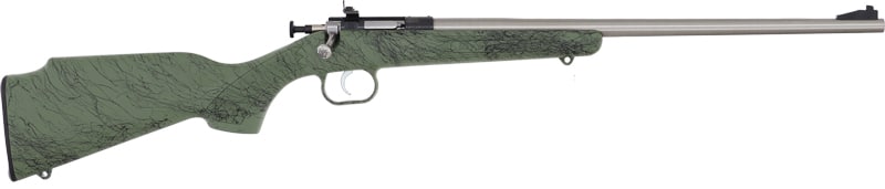 Davey Crickett Crickett .22 LR stainless 16.12 in bolt-action youth rifle with green synthetic stock