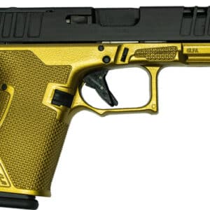 Great Lakes GL19GGLD Striker 9mm compact pistol, 4-inch barrel, galaxy gold frame, black slide