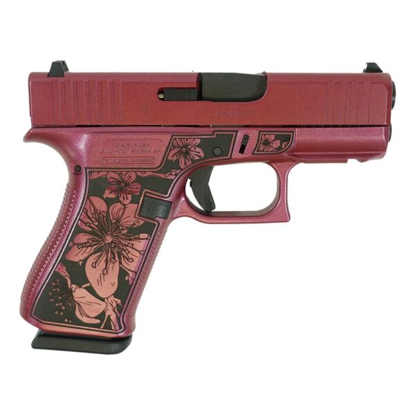 GLUX4350201FRCB 1 Glock 43X "Cherry Blossom" Medusa Pink Handgun 9mm Luger 10rd Magazines (2) 3.4" Barrel Accessory Grip Rail USA Made