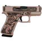 GLUX4350201FRGRII 1 Glock 43X "Glock & Roses II" Handgun 9mm Luger 10rd Magazines(2) 3.4" Barrel Accessory Rail USA Made