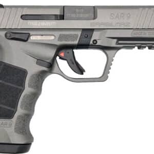SAR Arms SAR9 HGA 9mm pistol with platinum Cerakote finish and bronze polymer frame