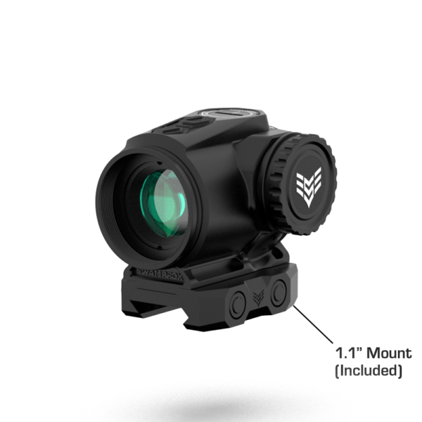 IQRMPS120R6 1 Swampfox Raider Micro Prism Red Dot Sight 1x20 Red IR 6 MOA