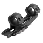 LIAIR11850Q Leapers 1-Piece UTG ACCU-SYNC QR Cantilever Mount 1" Medium w 50mm Offset - Matte Black