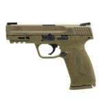 SW11767 S&W M&P9 M2.0 FDE Handgun 9mm Luger 17rd Magazine No Thumb Safety Tru-Glo TFX Sights-USED