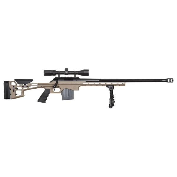 TC13207 1 Thompson Center Performance Center LRR Rifle .243 Win 10rd Magazine 26" Barrel FDE with Vortex 4-12x Scope