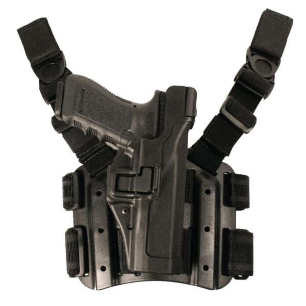 XO430604BKR Blackhawk! SERPA Level 3 Tactical Holster Mt-R Ber 92/96/M9/ M9A1(Not Elite/Brig/92A1/96A1)