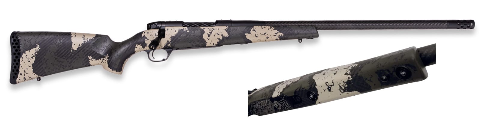 Weatherby MARK V BC Guide 6.5 Weatherby RPM bolt-action rifle with 22-inch carbon fiber barrel