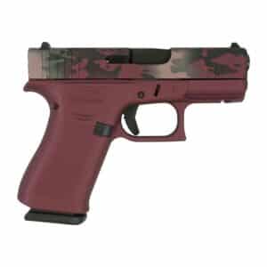 Glock 43x Fs 9mm W Front Rails Dark Pink With Camo Slide Glux4350201frpica.psd 0003 Right