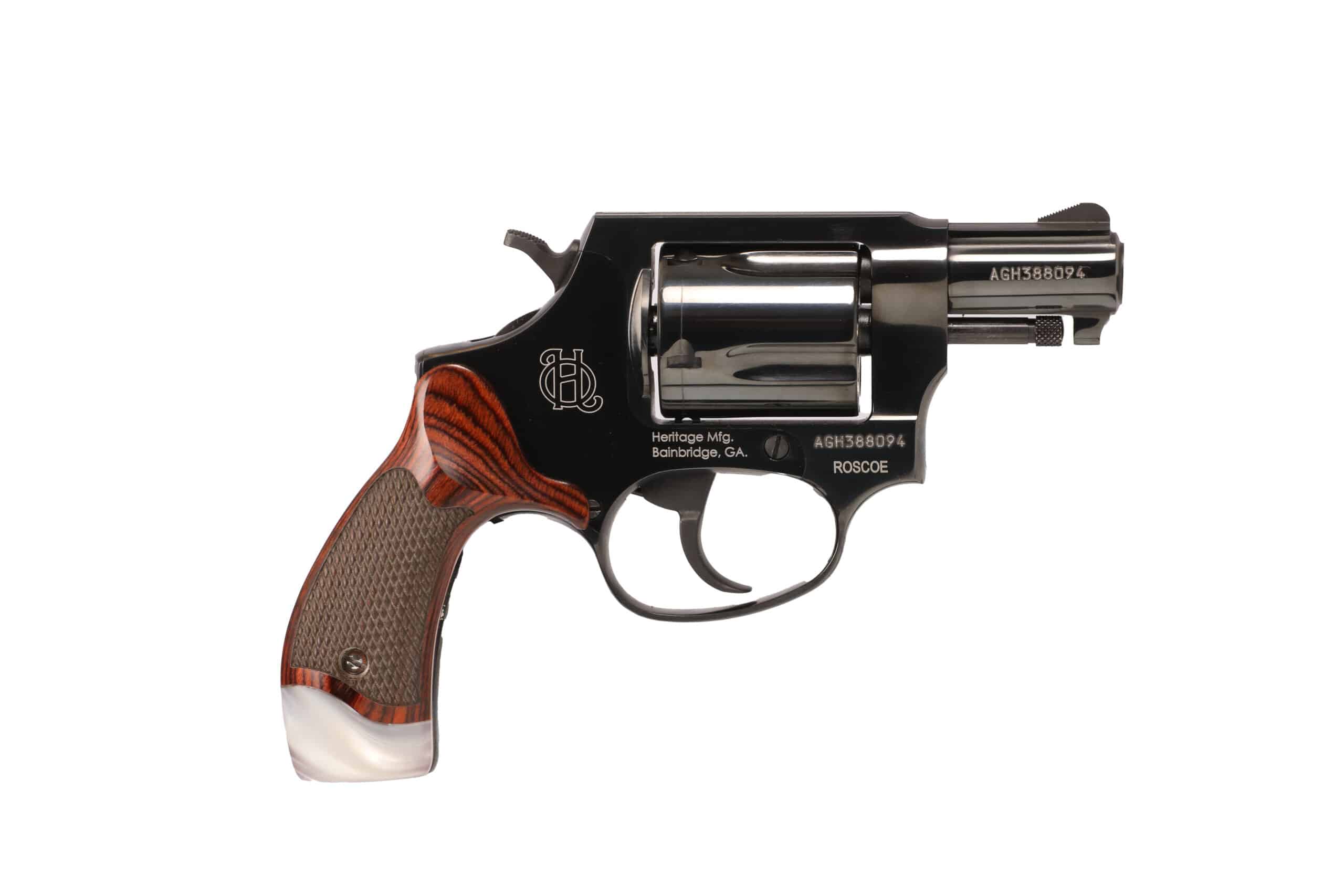 Heritage Arms Roscoe .38 Special 2-inch revolver blued finish fixed sights